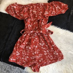 Red Off The Shoulder Dress